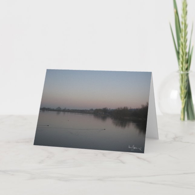 Twilight, Harthill Ponds, Harthill with Woodall. Card (Front)