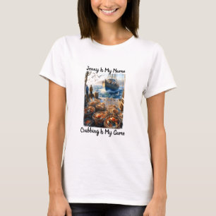 Twilight Harvest Fishermen Collecting Crabs T-Shirt