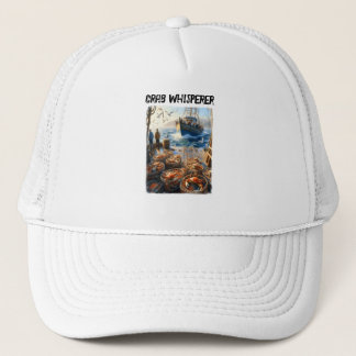 Twilight Harvest Fishermen Collecting Crabs Trucker Hat