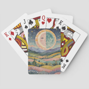Twilight Hillside Playing Cards