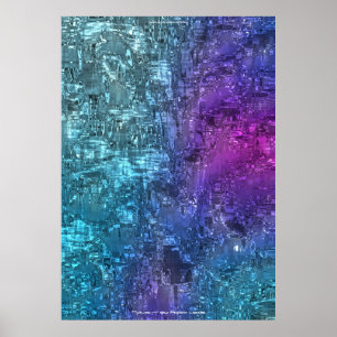 Twilight Hues Abstract Art by Indigo Lewis Poster