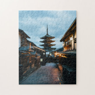 Twilight in Kyoto – Historic Pagoda Street Jigsaw  Jigsaw Puzzle