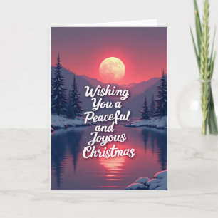 Twilight Lake Christmas Card