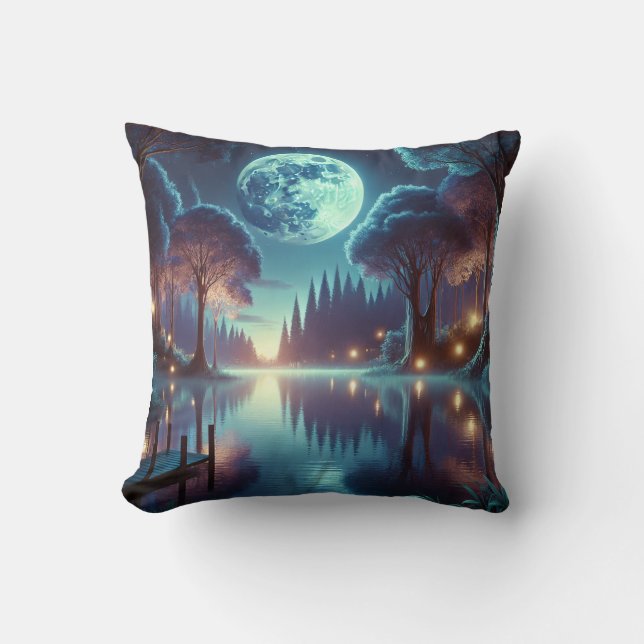 Twilight Lake Cushion (Front)