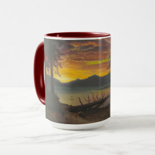 Twilight, Lake Tahoe, c.1870s (oil on canvas) Mug