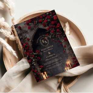 Twilight Lantern Arch Wedding Invitation