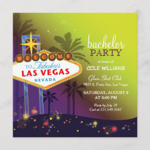 Twilight Las Vegas Bachelor Party Invitation