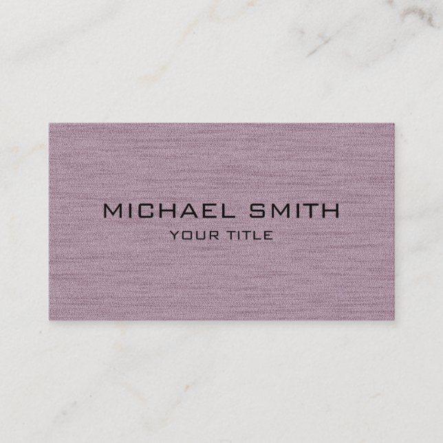 Twilight lavender Professional Modern Business Card (Front)