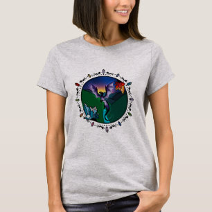 Twilight Magical Crystal Elegant Amethyst Dragon T-Shirt
