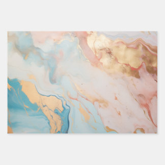 Twilight Marble Wrapping Paper Sheet