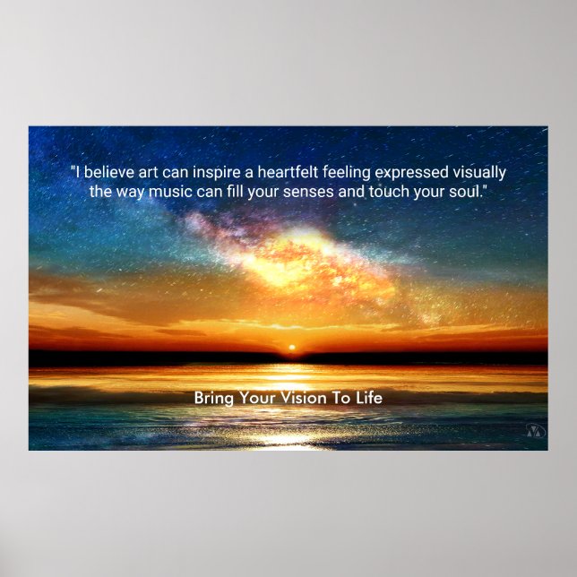 Twilight Milky Way - Bring Your Vision To Life Poster (Front)