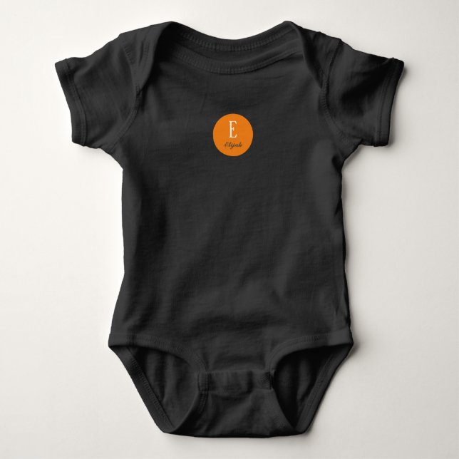 Twilight monogram customised name baby bodysuit (Front)