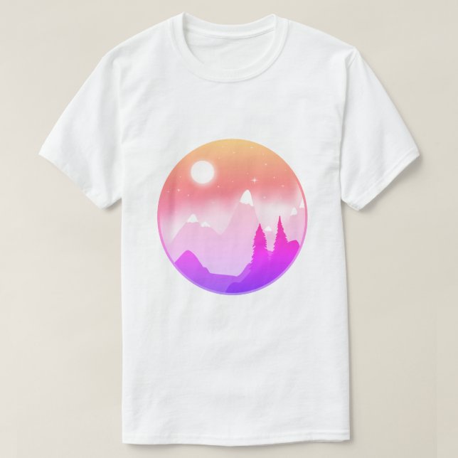 Twilight Mountain T-Shirt (Design Front)