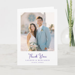 Twilight Nouveau Wedding Thank You Card