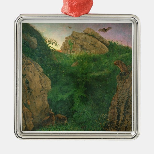Twilight (oil) metal tree decoration (Front)