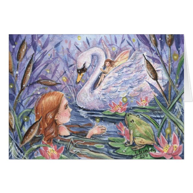 "Twilight on the Lake" Card (Front Horizontal)