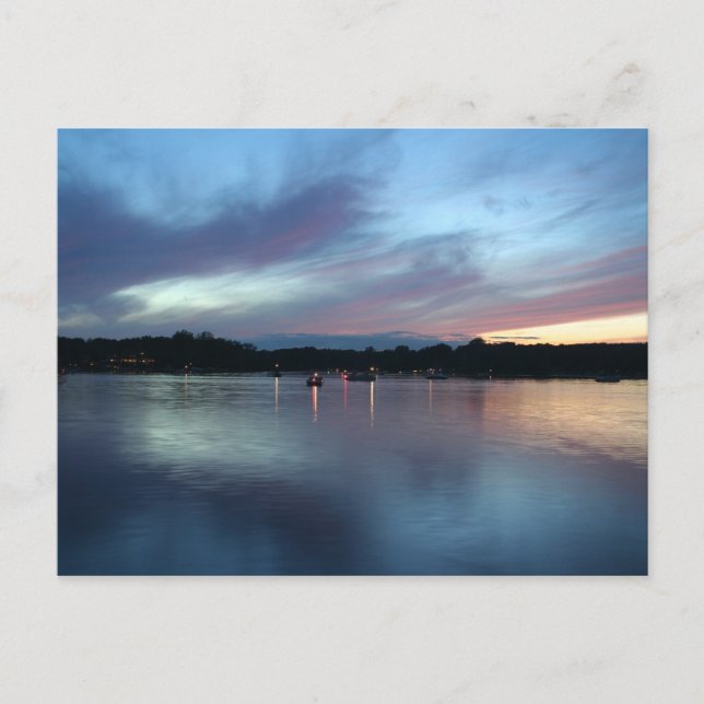 Twilight on the Lake Postcard (Front)