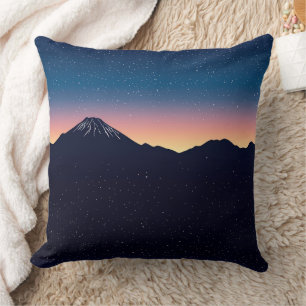 Twilight Over the Peaks - Mountain Horizon (1) Cushion