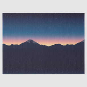 Twilight Over the Peaks - Mountain Horizon (1) Tissue Paper