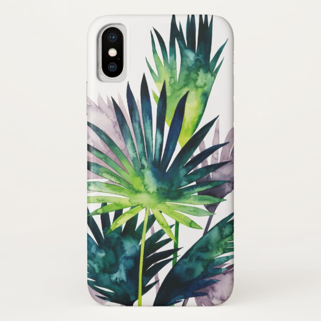 Twilight Palms- Palm Fronds Case-Mate iPhone Case (Back)
