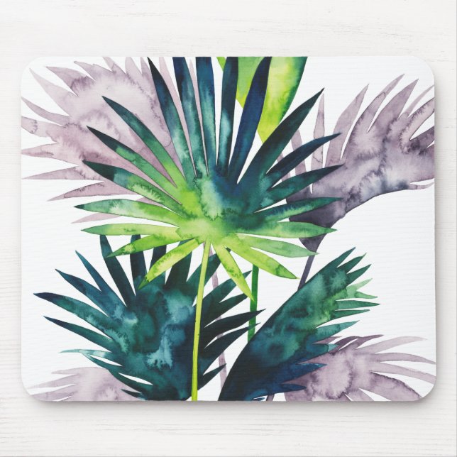 Twilight Palms- Palm Fronds Mouse Mat (Front)