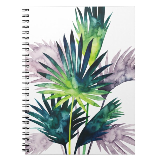 Twilight Palms- Palm Fronds Notebook (Front)