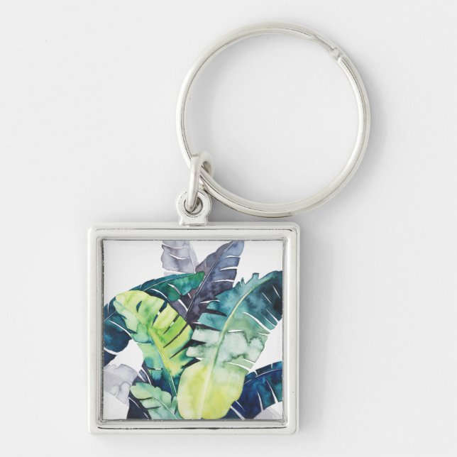 Twilight Palms - Palm Leaves Key Ring (Front)