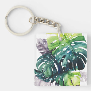 Twilight Palms - Split Leaf Key Ring