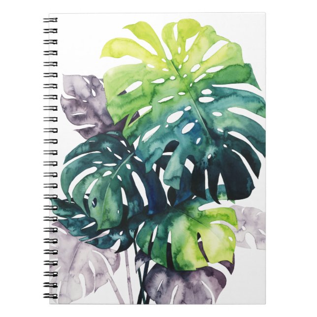 Twilight Palms - Split Leaf Notebook (Front)