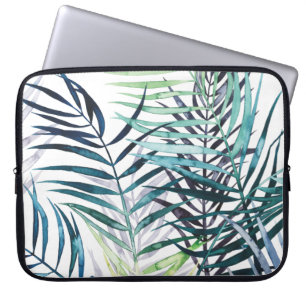 Twilight Palms - Tropical Leaves Laptop Sleeve