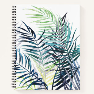 Twilight Palms - Tropical Leaves Notebook