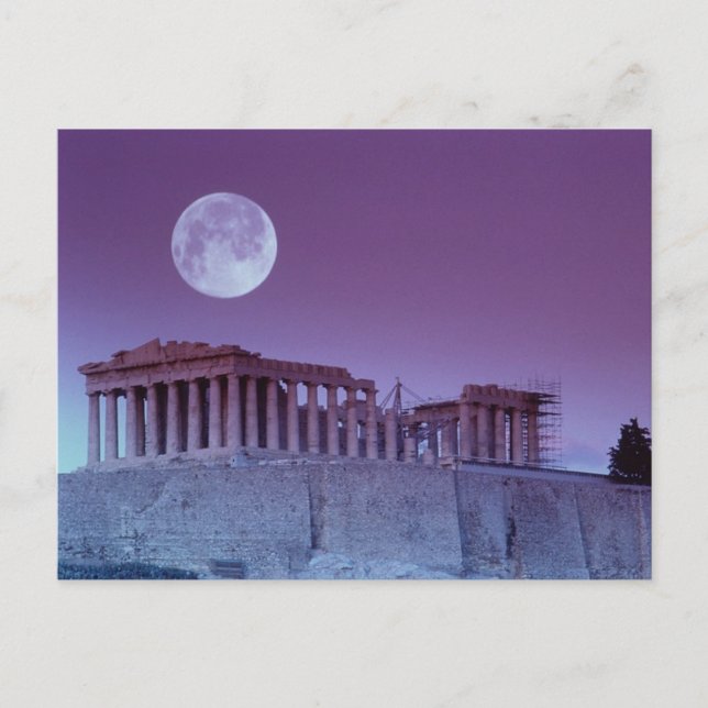 Twilight Parthenon Postcard (Front)