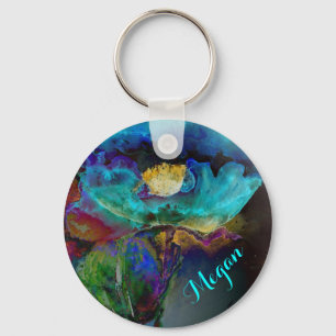 Twilight Poppy Key Ring