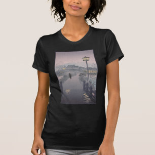Twilight Rain on Path to Shinobazu in Japan T-Shirt
