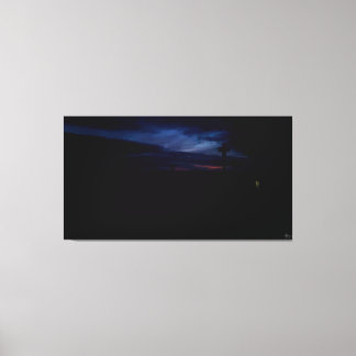 Twilight Silhouette Landscape Canvas Print
