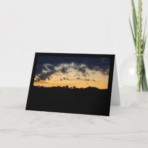 Twilight Silhouette Landscape Card