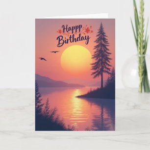 Twilight Sky Birthday Card