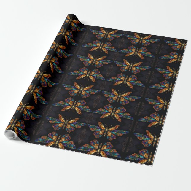 Twilight Symphony Butterfly. Wrapping Paper (Unrolled)