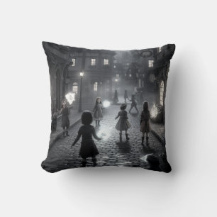 Twilight Tales On Cobblestone Tote Bag Cushion