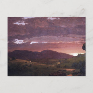 Twilight 'twixt day and night by Frederick Church Postcard