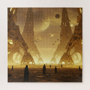 Twilight Universe Looked Upon By Mystical Aliens Jigsaw Puzzle