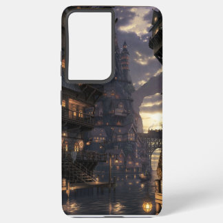 Twilight Village by the Water Samsung Galaxy Case