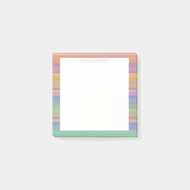 Twilight Vista Brightly Coloured Southwest Pattern Post-it Notes (Front)