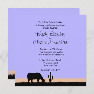 Twilight Western Wedding Invitation