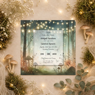 Twilight Whispers of the Woodland Wedding Invitation