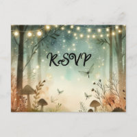Twilight Whispers of the Woodland Wedding RSVP