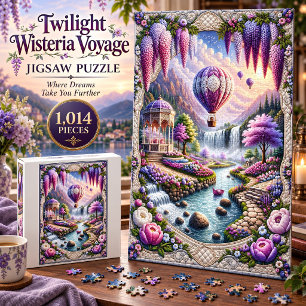 Twilight Wisteria Voyage 1,014 Piece Puzzle