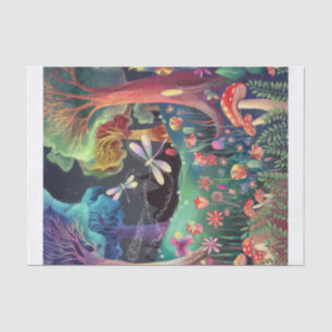 Twilight Woodland Fantasy, Fairyland Vertical Tissue Paper