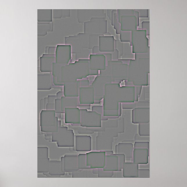 "Twilignt" Geometric Art Poster (Front)