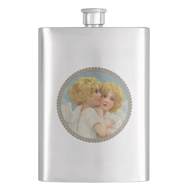 Twin Angels Flask (Front)